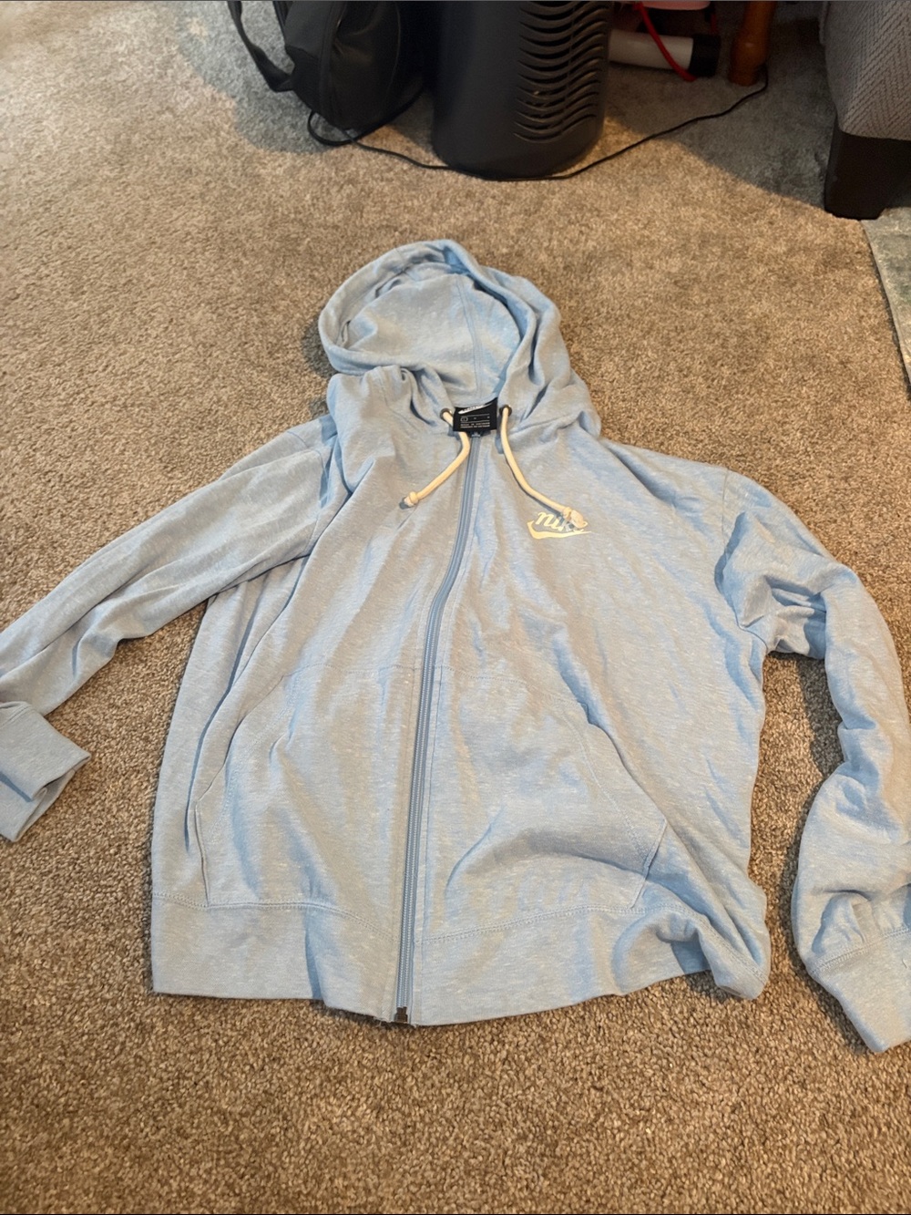 Nike Light Blue Zip-Up Hoodie Jacket